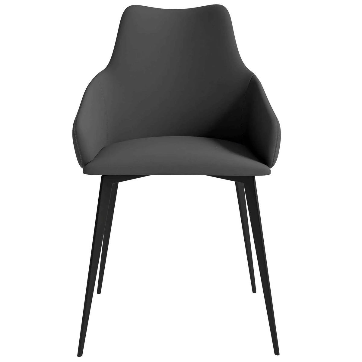 Sonnet Dining Chair Ergonomic Design with Upholstered Seating and Sturdy Iron Legs - Elax Furniture