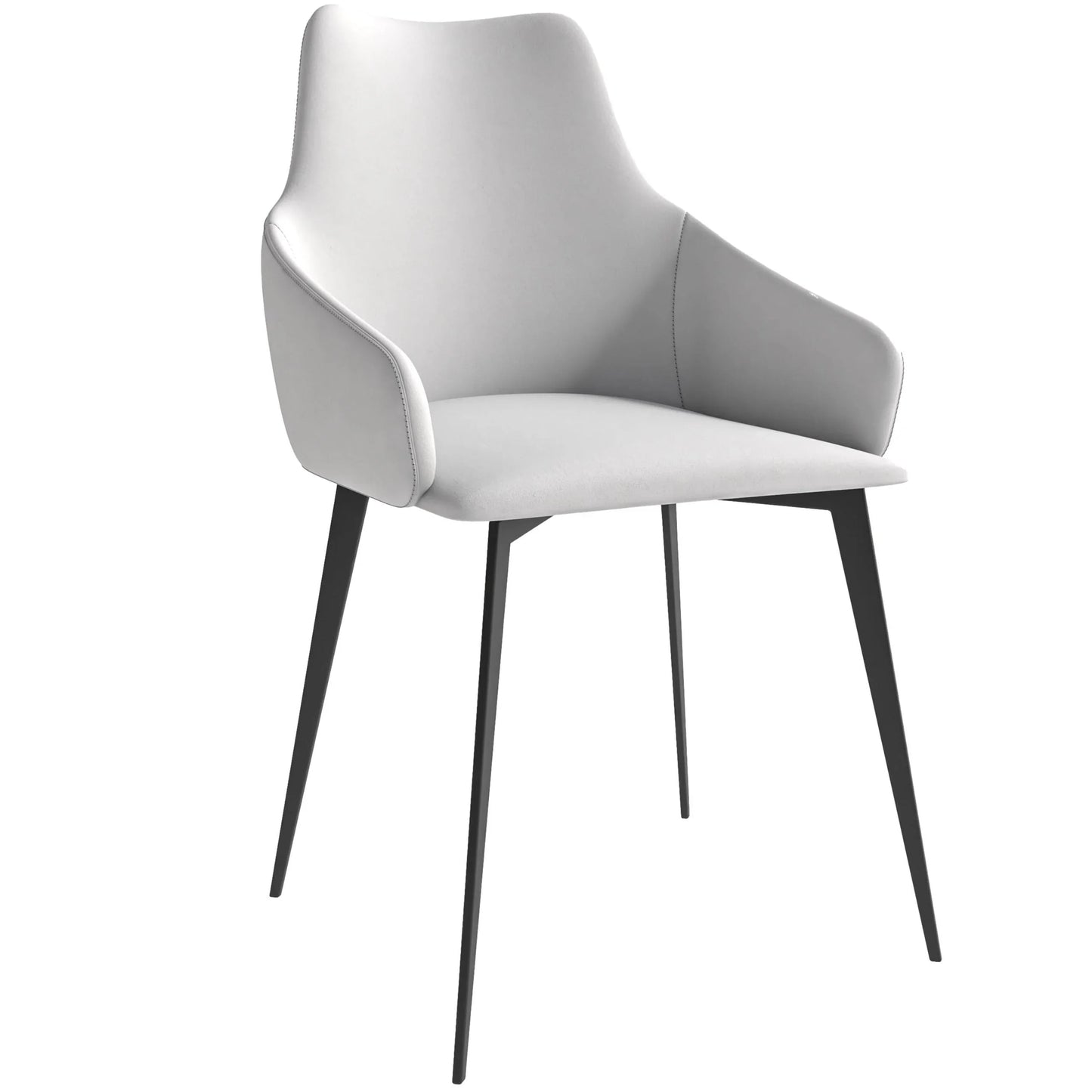 Sonnet Dining Chair Ergonomic Design with Upholstered Seating and Sturdy Iron Legs - Elax Furniture