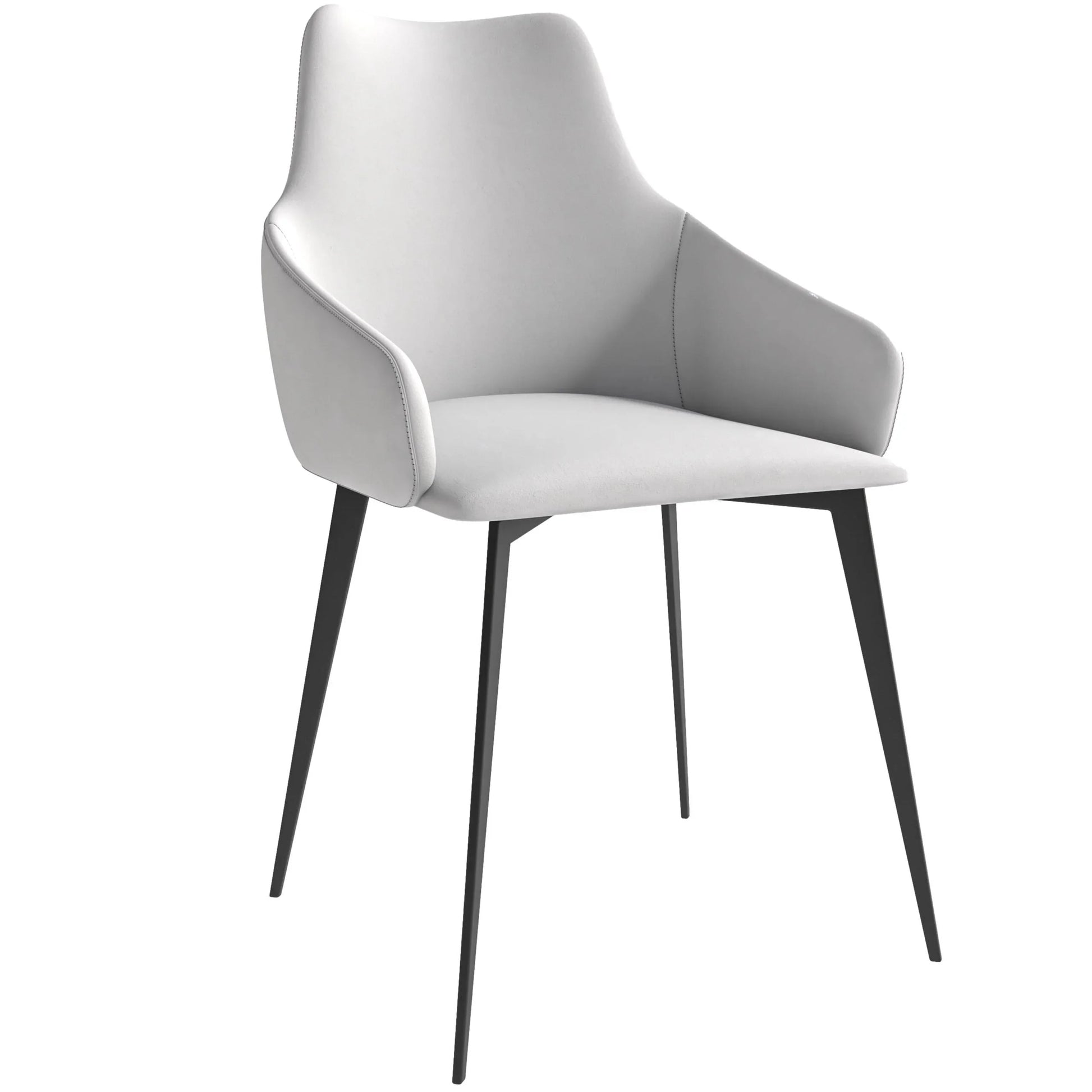 Sonnet Dining Chair Ergonomic Design with Upholstered Seating and Sturdy Iron Legs - Elax Furniture