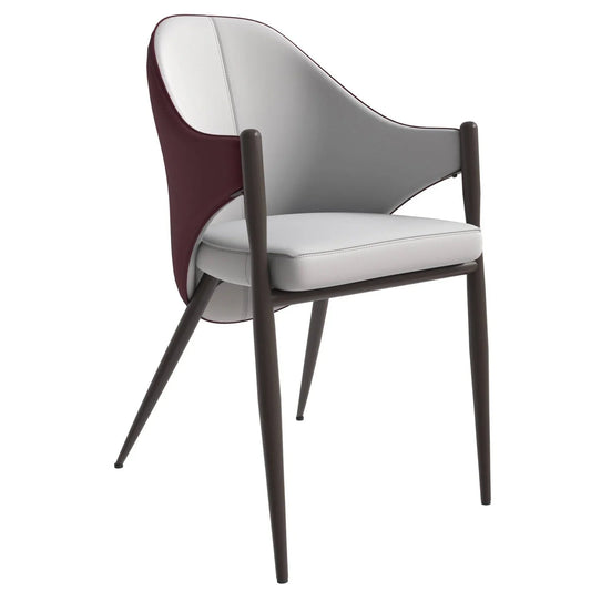 Sante Upholstered PU Leather Dining Chair with Iron Legs - Elax Furniture