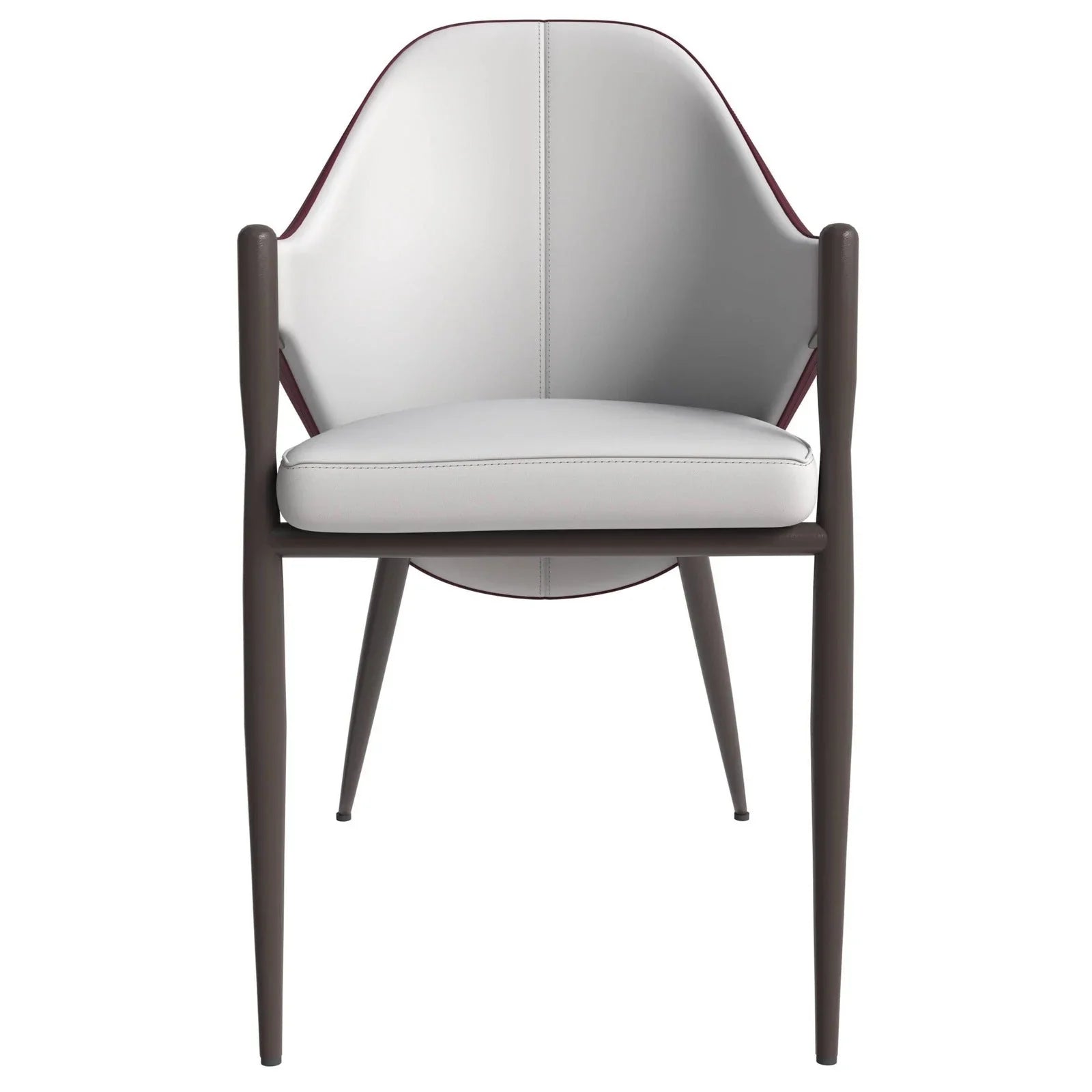 Sante Upholstered PU Leather Dining Chair with Iron Legs - Elax Furniture