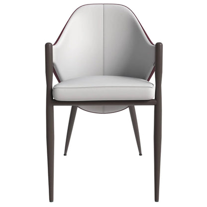 Sante Upholstered PU Leather Dining Chair with Iron Legs - Elax Furniture