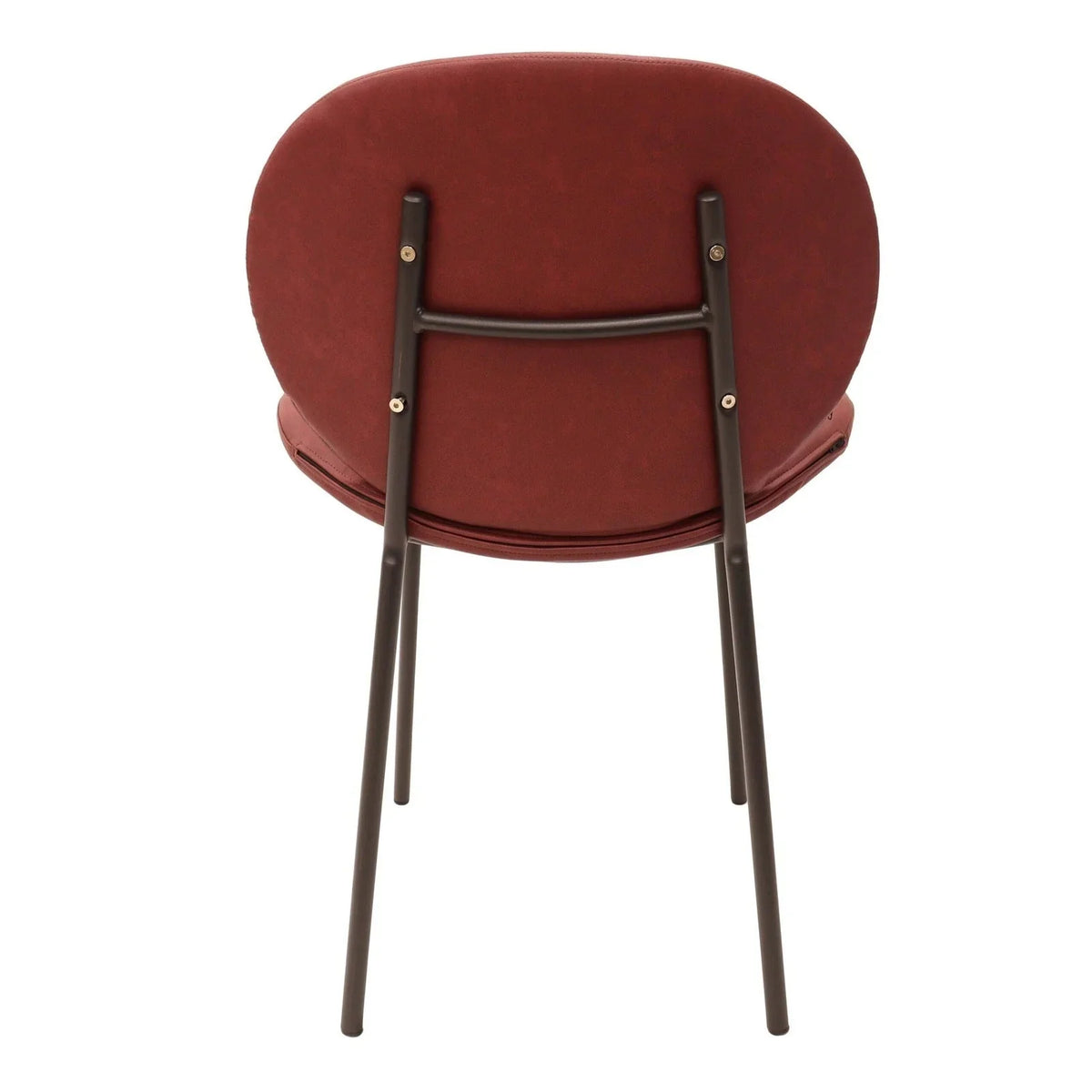 Servos Modern Dining Side Chair with Upholstered Seat and Powder Coated Iron Frame - Elax Furniture
