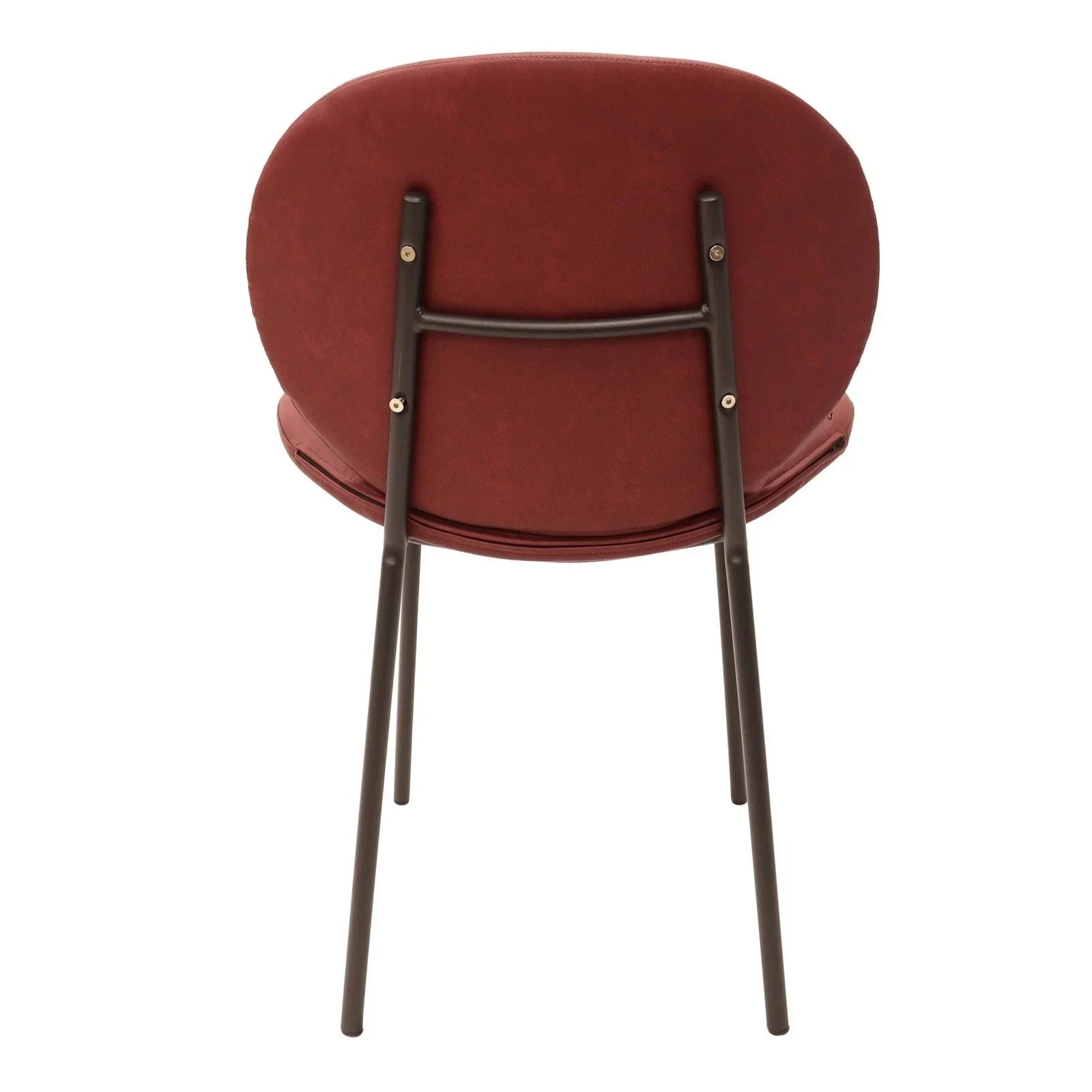 Servos Modern Dining Side Chair with Upholstered Seat and Powder Coated Iron Frame - Elax Furniture