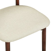 Sable Dining Chair with Leather Seats and Rubberwood Legs