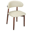 Sable Dining Chair with Leather Seats and Rubberwood Legs