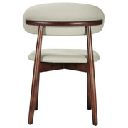 Sable Dining Chair with Leather Seats and Rubberwood Legs