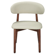 Sable Dining Chair with Leather Seats and Rubberwood Legs
