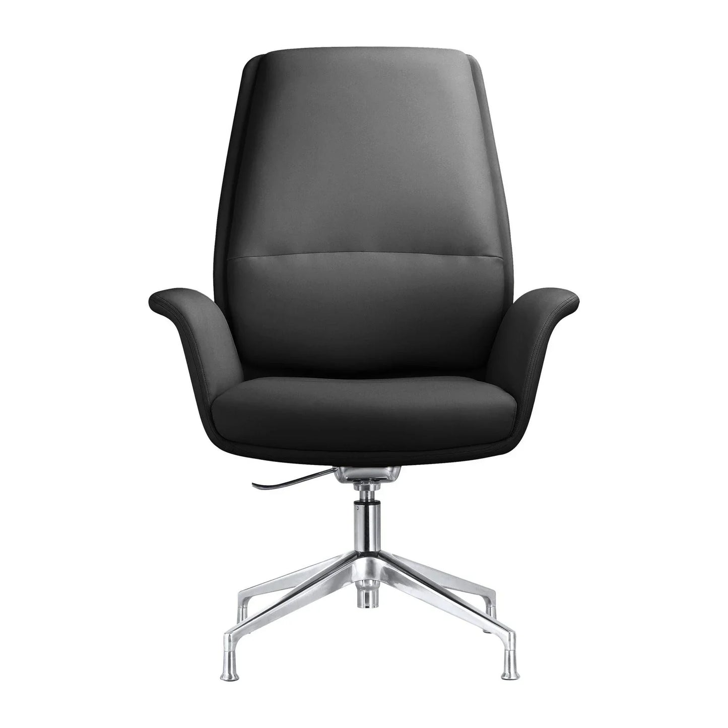 Summit Office Chair in Leather and Aluminum Frame with Adjustable Height and Swivel - Elax Furniture