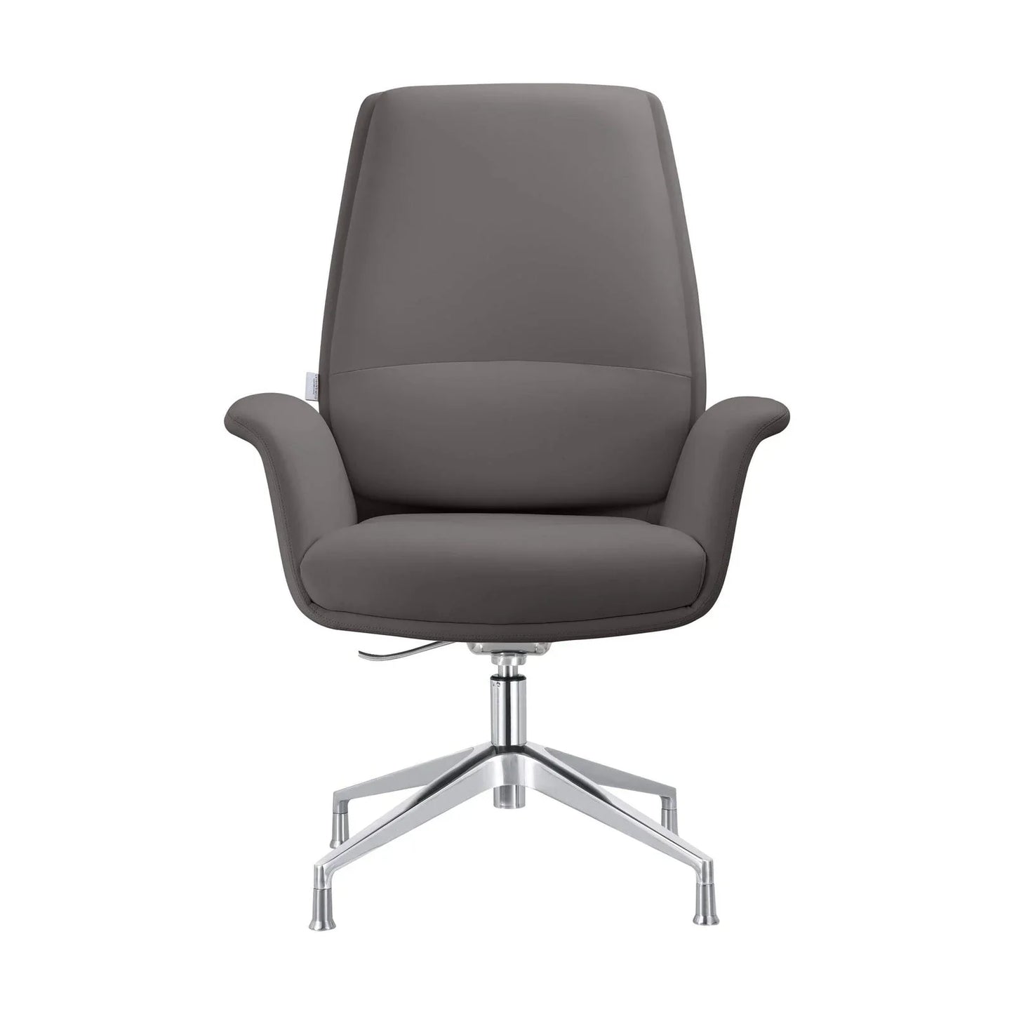 Summit Office Chair in Leather and Aluminum Frame with Adjustable Height and Swivel - Elax Furniture