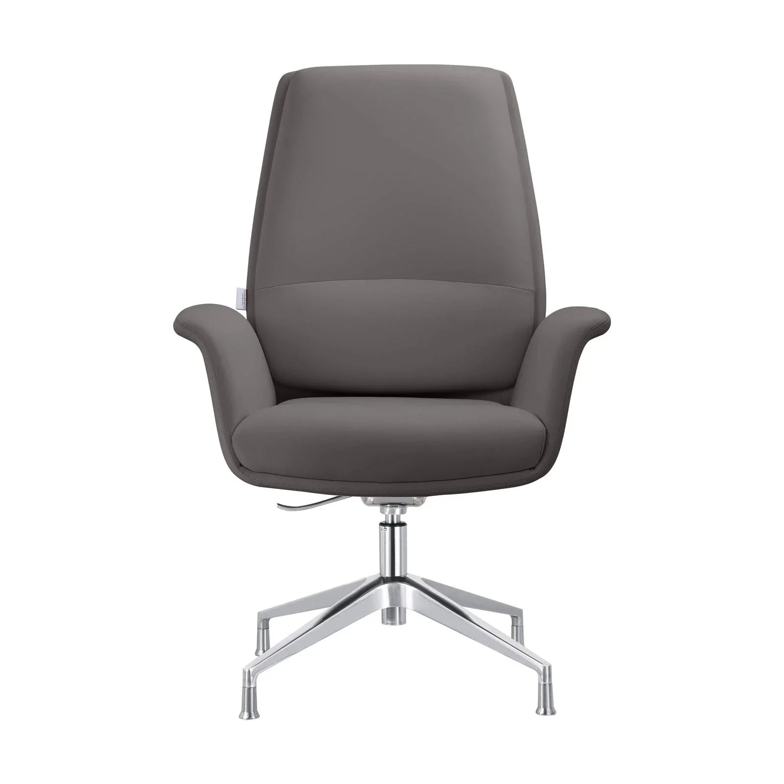Summit Office Chair in Leather and Aluminum Frame with Adjustable Height and Swivel - Elax Furniture