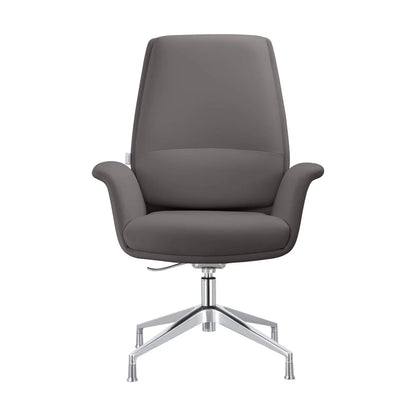 Summit Office Chair in Leather and Aluminum Frame with Adjustable Height and Swivel - Elax Furniture