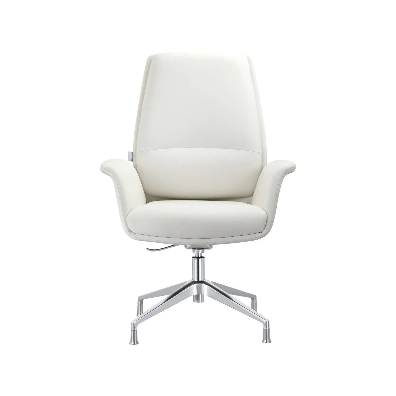 Summit Office Chair in Leather and Aluminum Frame with Adjustable Height and Swivel - Elax Furniture