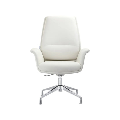 Summit Office Chair in Leather and Aluminum Frame with Adjustable Height and Swivel - Elax Furniture