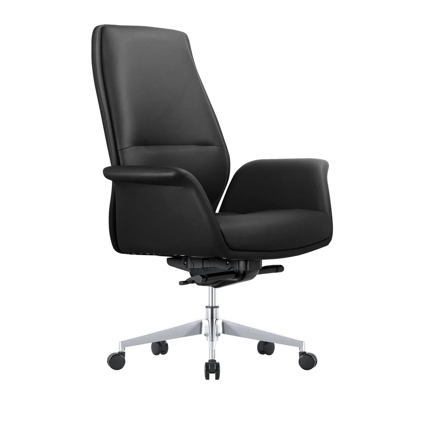 Summit Adjustable Height Leather Conference Office Chair with Swivel and Tilt - Elax Furniture
