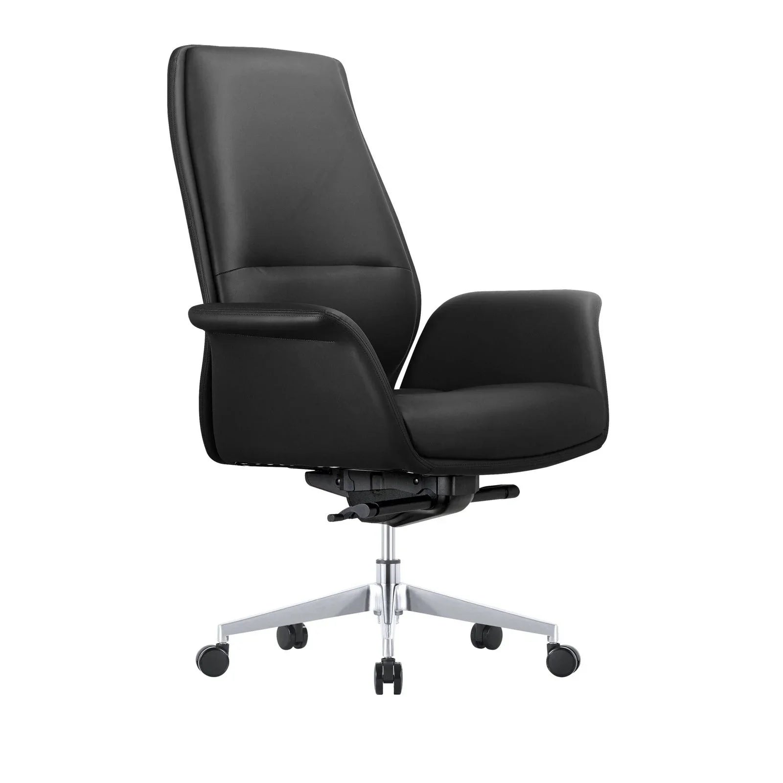 Summit Adjustable Height Leather Conference Office Chair with Swivel and Tilt - Elax Furniture