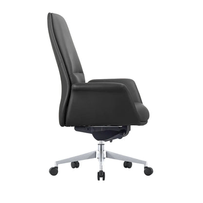 Summit Adjustable Height Leather Conference Office Chair with Swivel and Tilt - Elax Furniture