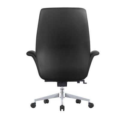 Summit Adjustable Height Leather Conference Office Chair with Swivel and Tilt - Elax Furniture