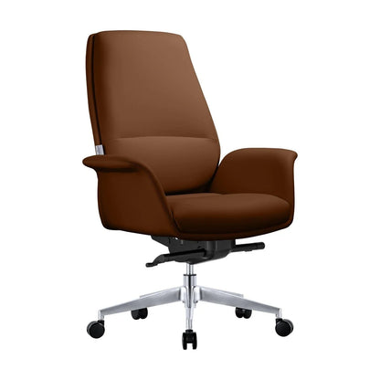 Summit Adjustable Height Leather Conference Office Chair with Swivel and Tilt - Elax Furniture