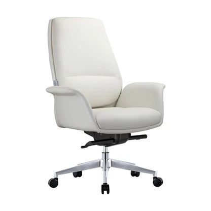 Summit Adjustable Height Leather Conference Office Chair with Swivel and Tilt - Elax Furniture