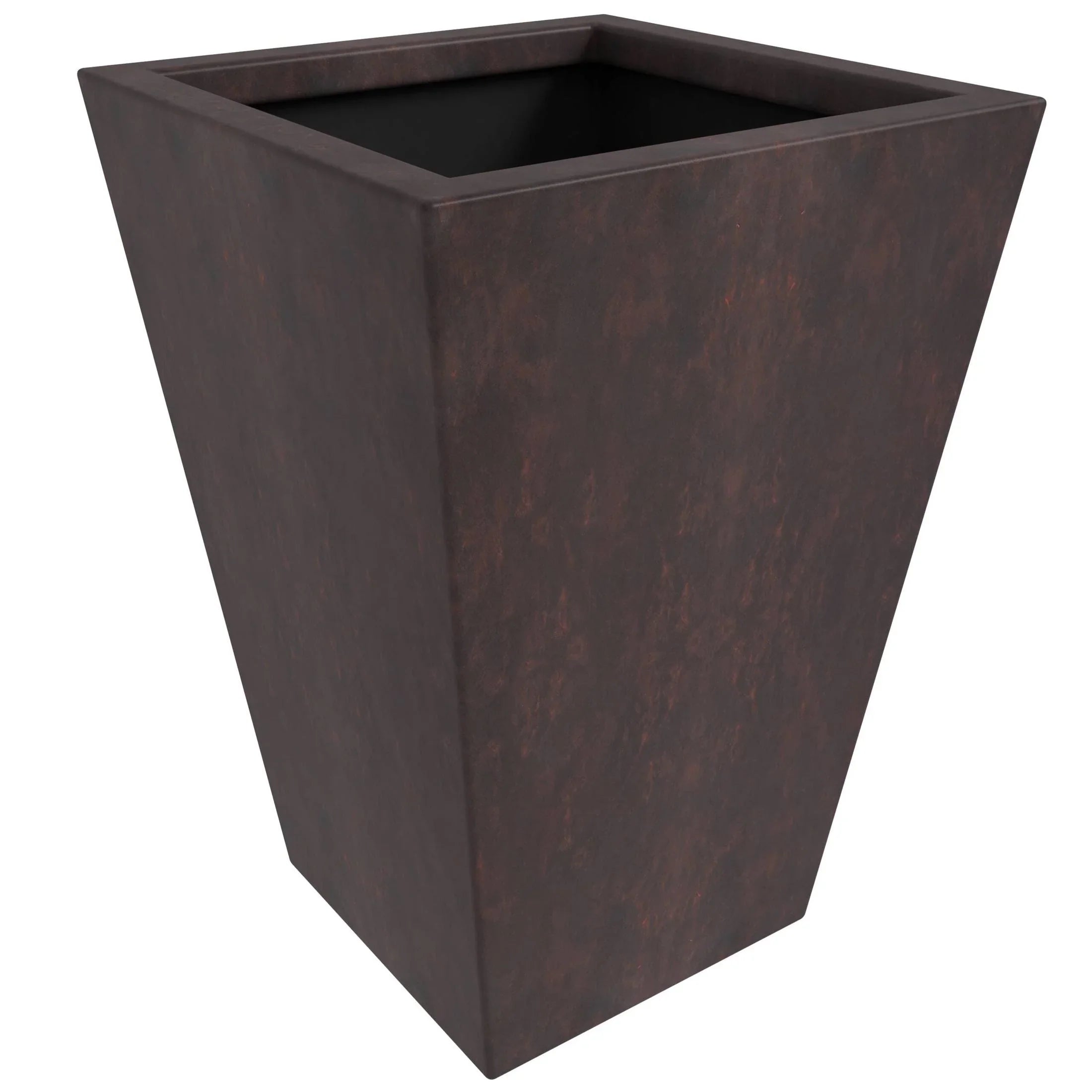 Tapered Square Plant Pot Fiberstone and Clay Manufacturer and Supplier USA - Elax Furniture