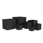 Sprout 7-Piece Fiberstone and MGO Clay Planter Set, Mid-Century Modern Square Planter Pot for Indoor and Outdoor - Elax Furniture