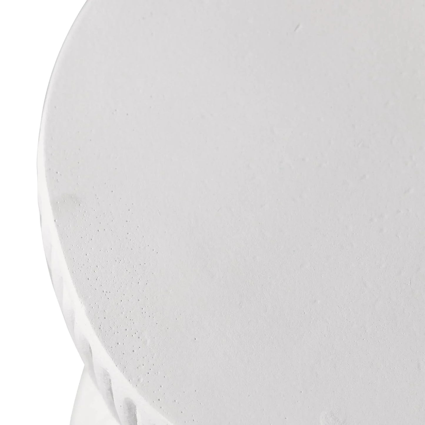 Spire 15" Wide Round Side Fiberstone Table With Hourglass Design - Elax Furniture