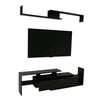 Surrey Modern TV Stand with MDF Shelves and Bookcase for Living Room