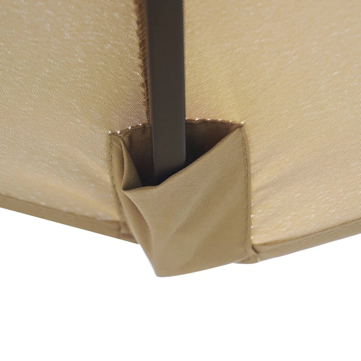 Sierra 9' Outdoor Patio Tilt Market Umbrella with Solar LED Lights - Elax Furniture