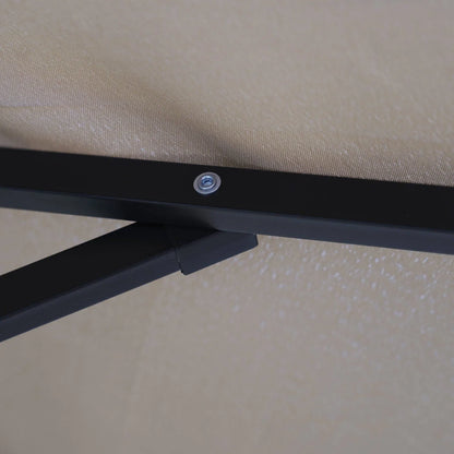 Sierra 9' Outdoor Patio Tilt Market Umbrella with Solar LED Lights - Elax Furniture