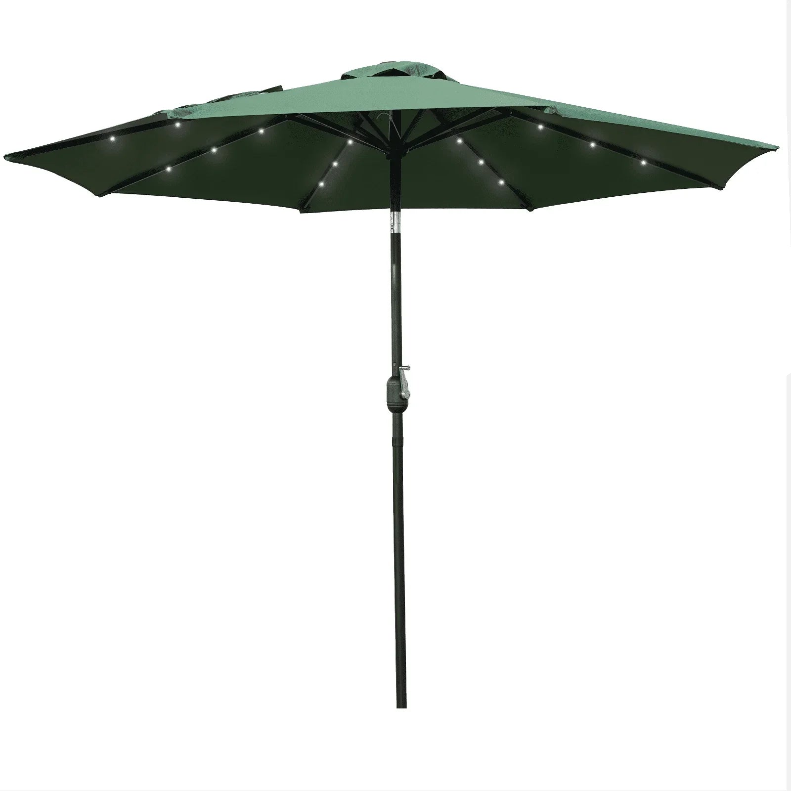 Sierra 9' Outdoor Patio Tilt Market Umbrella with Solar LED Lights - Elax Furniture