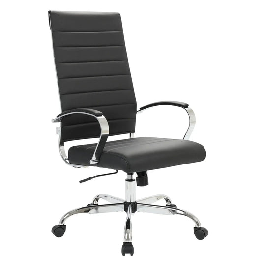 Benmar High-Back Leather Adjustable Office Conference Chair