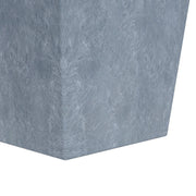 Serene Modern Fiberstone and Clay Tapered Square Planter Pot with Drainage Holes - Elax Furniture