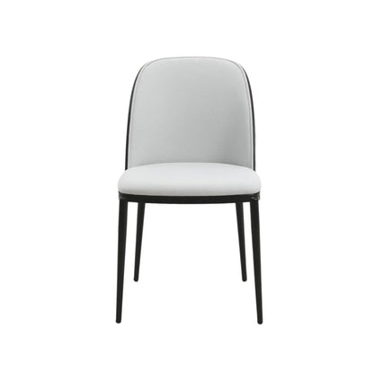 Tule 7-Piece Dining Set: Steel Frame, 6 Upholstered Chairs, 71'' Oval MDF Tabletop - Elax Furniture