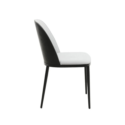 Tule 7-Piece Dining Set: Steel Frame, 6 Upholstered Chairs, 71'' Oval MDF Tabletop - Elax Furniture