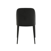 Tule 7-Piece Dining Set: Steel Frame, 6 Upholstered Chairs, 71'' Oval MDF Tabletop - Elax Furniture