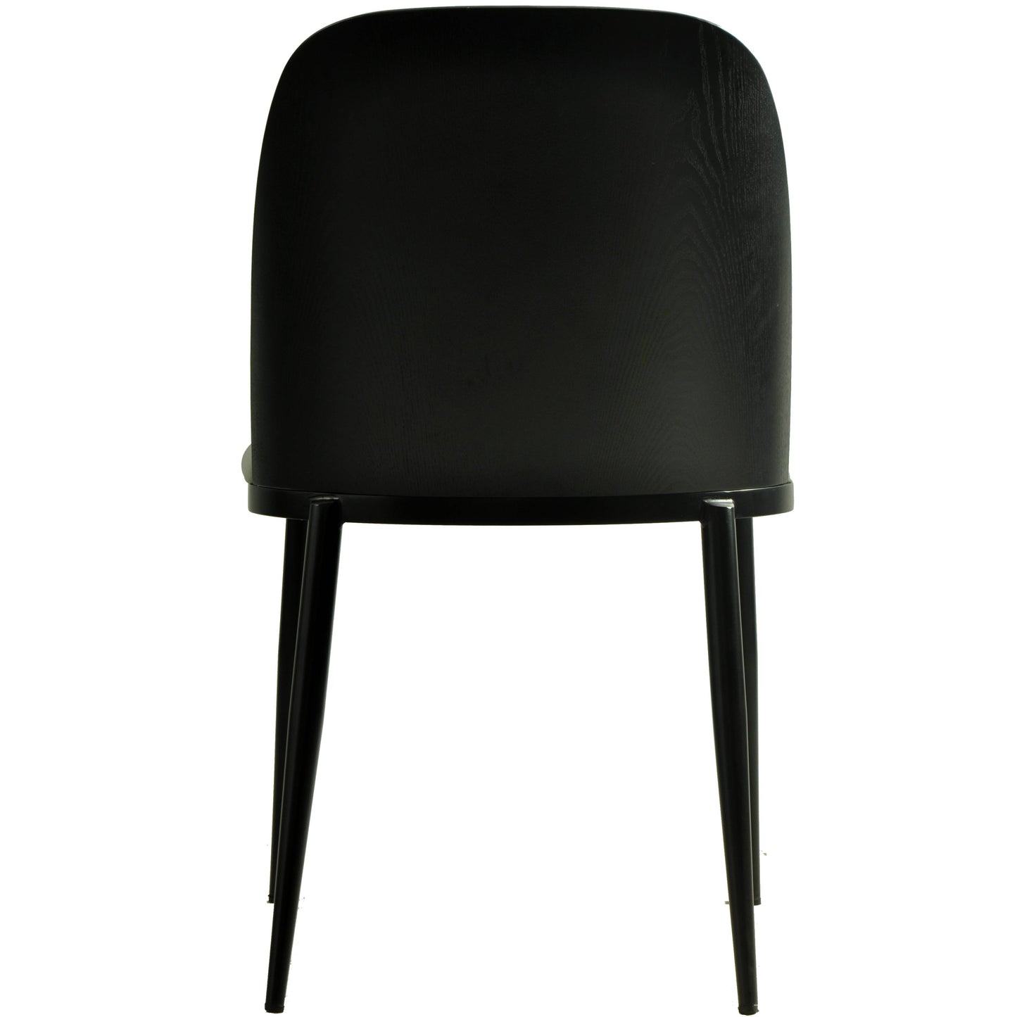 Tule Dining Side Chair with Upholstered Seat and Powder-Coated Steel Frame
