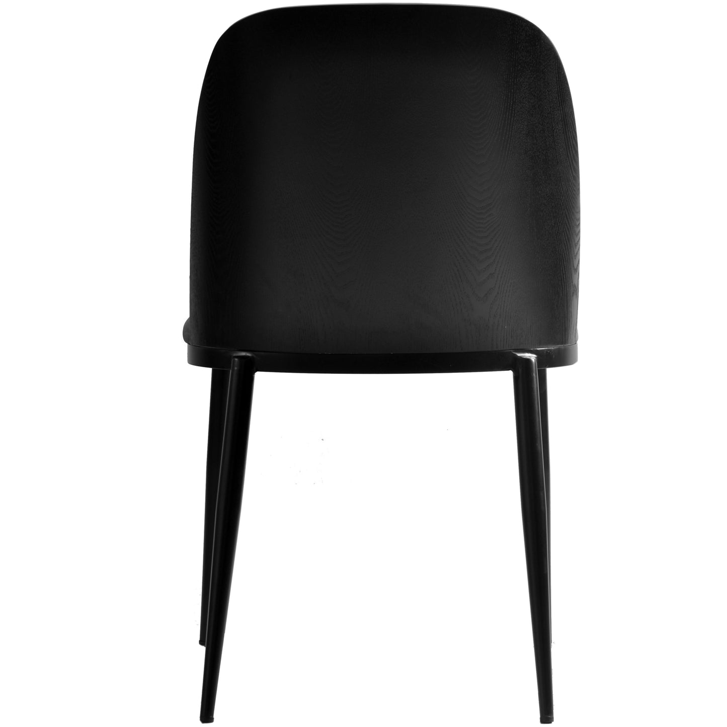 Tule Dining Side Chair with Upholstered Seat and Powder-Coated Steel Frame Set of 2
