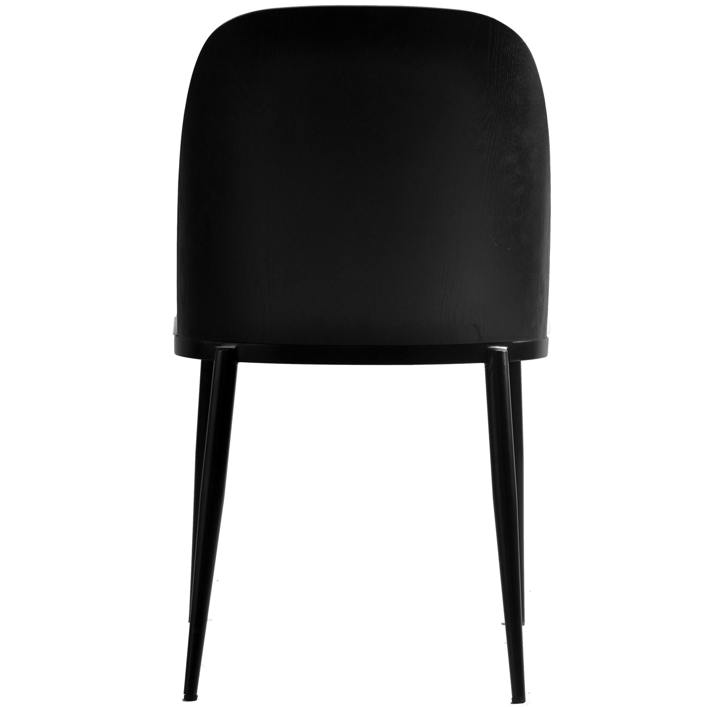Tule Dining Side Chair with Upholstered Seat and Powder-Coated Steel Frame