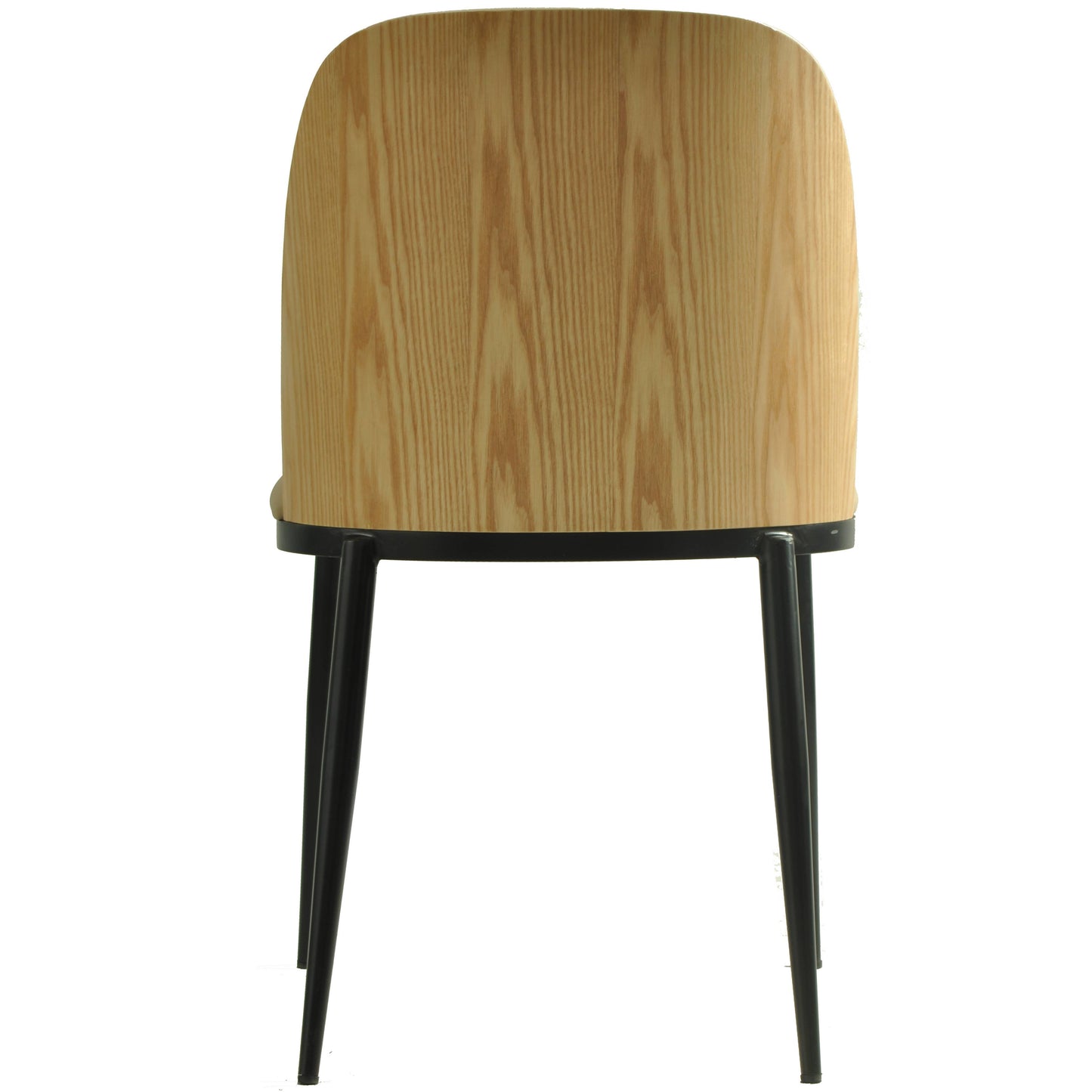 Tule Dining Side Chair with Upholstered Seat and Powder-Coated Steel Frame