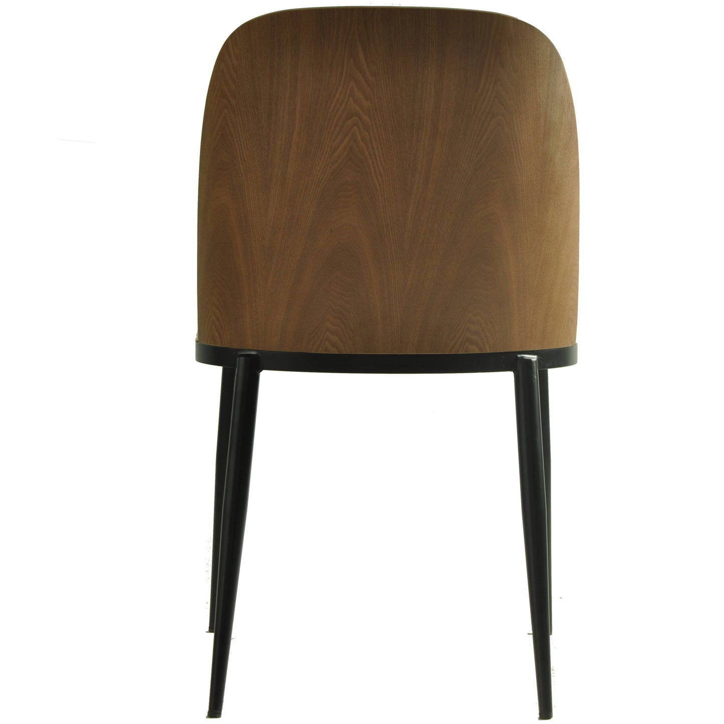 Tule Dining Side Chair with Upholstered Seat and Powder-Coated Steel Frame