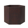 Thicket Modern Fiberstone Planter - Hexagon Design Weather Resistant Plant Pot