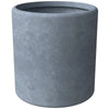 Tundra Fiberstone and MGO Clay Planter, Mid-Century Modern Round Planter Pot for Indoor and Outdoor