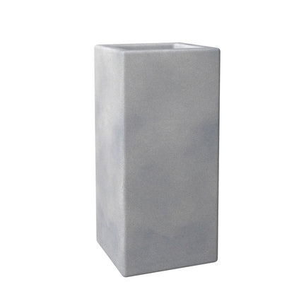 Terra Fiberstone and MGO Clay Planter, Mid-Century Modern Tall Square Planter Pot for Indoor and Outdoor - Elax Furniture