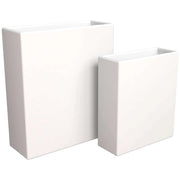 Thistle 2-Piece Fiberstone and MGO Clay Planter Set, Mid-Century Modern Rectangular Planter for Indoor and Outdoor - Elax Furniture