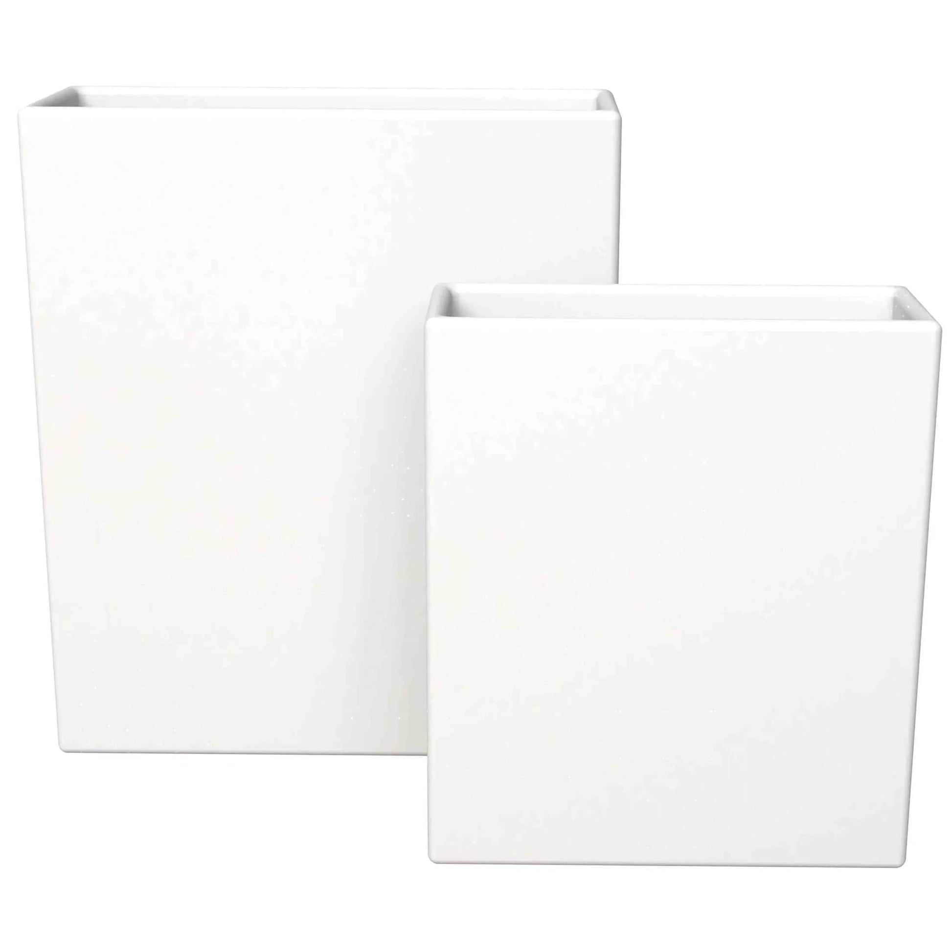 Thistle 2-Piece Fiberstone and MGO Clay Planter Set, Mid-Century Modern Rectangular Planter for Indoor and Outdoor - Elax Furniture