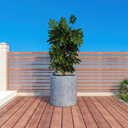 Tundra Fiberstone and MGO Clay Planter, Mid-Century Modern Round Planter Pot for Indoor and Outdoor - Elax Furniture