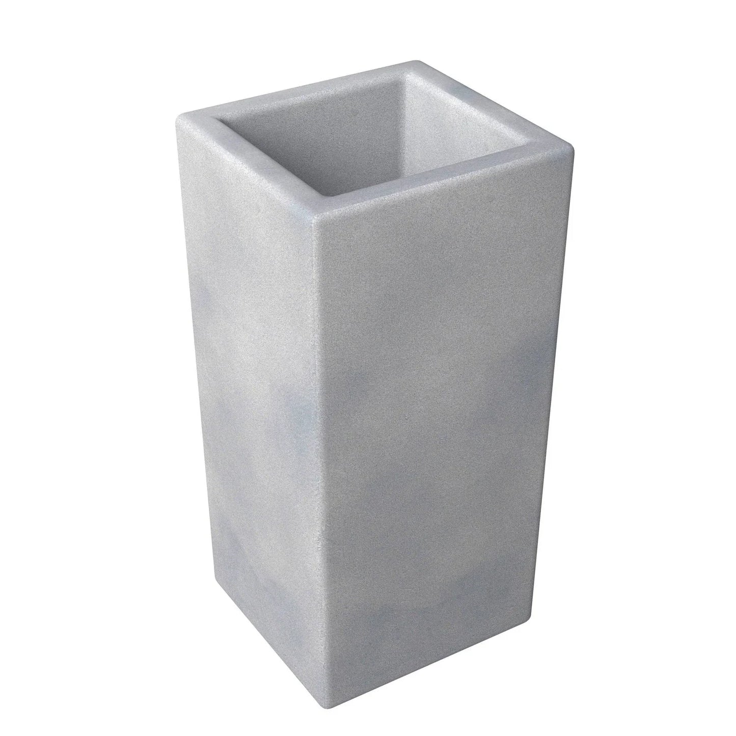 Terra Fiberstone and MGO Clay Planter, Mid-Century Modern Tall Square Planter Pot for Indoor and Outdoor - Elax Furniture