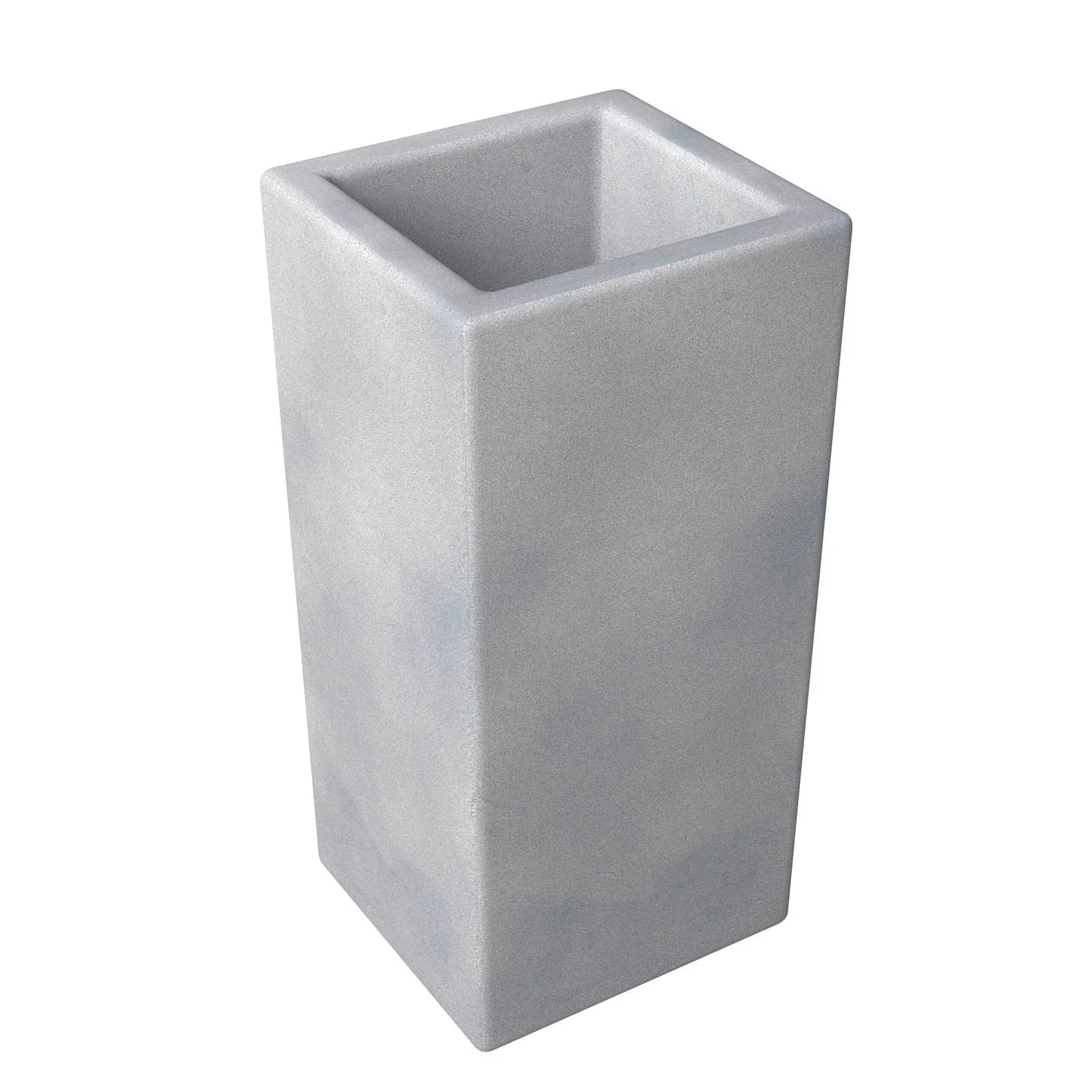 Terra Fiberstone and MGO Clay Planter, Mid-Century Modern Tall Square Planter Pot for Indoor and Outdoor - Elax Furniture
