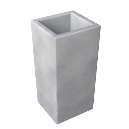Terra Fiberstone and MGO Clay Planter, Mid-Century Modern Tall Square Planter Pot for Indoor and Outdoor - Elax Furniture